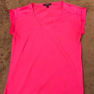 Hot pink Express shirt